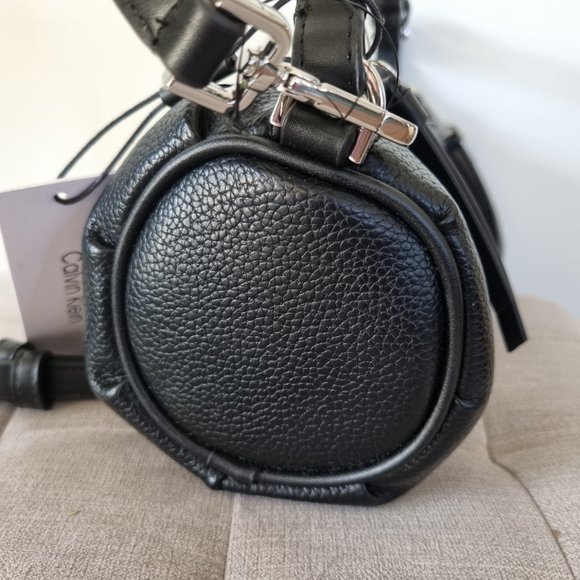 Calvin Klein Leather Two Way Bag - Leather Crossbody or Leather Handbag - Picture 9 of 16